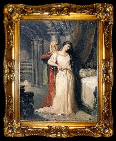 framed  Theodore Chasseriau Dimensions and material of painting, ta009-2